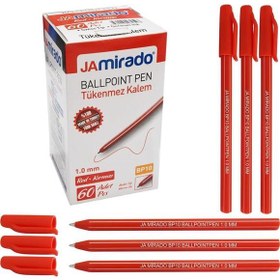 Resim Ja Mirado Kırmızı Tükenmez Kalem 60lı 1.0mm BP10 