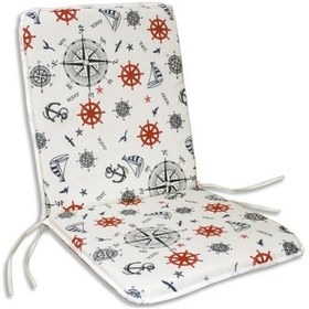 Resim Sandalye Minderi Arkalıklı Lastikli Süngerli-1 Adet(Marin-Çapa) (521013558) 