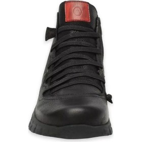 Resim Mammamia D24kb-4325 - B Kadın Hakiki Deri Casual Bot Nubuk Siyah 