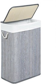 Resim Cherry Collection Katlanır Bambu Banyo Kirli Çamaşır Sepeti 