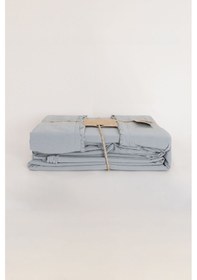 Resim Boho Sade Natural Yeşil % 100 Pamuk Nevresim Takımı Tek Kişilik 1 Yeşil 