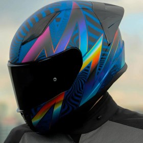 Resim Ls2 Rapid 2 Optik Race Full Face Motosiklet Kaskı Yarış Spoiler + Siyah Vizörlü 