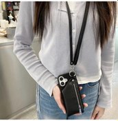 Resim Trendooze İphone 15 Pro Max Avrupa/amerikan Çapraz Çanta Fermuarlı Çok Amaçlı Kılıf 