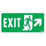 Resim Exit Sağ Yukarı Uyarı Levhası 17,5x25 Kod:959 