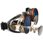 Resim Suntek Moda Steampunk Gözlük Oküler Büyüteç Fotoğraf Mavi Çok Renkli 
