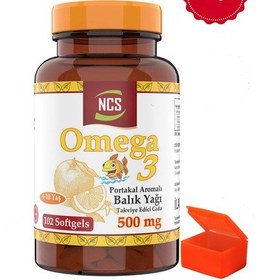Resim Ncs Omega 3 Portakal Aromalı Çocuklar Için Balık Yağı 102 Softgel 