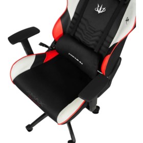 Resim / Rio Terletmez Kısmi Derili Kadife Kumaş Kırmız Siyah Gaming Oyuncu Koltuğu / 120 kg Taşır 