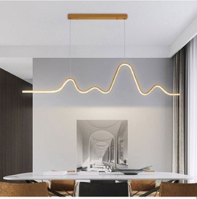 Resim Gold / Papara / 120 Cm / Sarkıt Avize / 3 Renk Işık / 3 Yıl Garan Gold Boya 