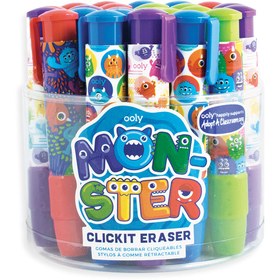 Resim Ooly Click It Monsters Silgi - Kırmızı - 3 YAŞ VE ÜZERİ 