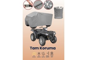 Resim Dokaca Gri P.olaris Sportsman Xp 850 Atv Brandası, Atv Koruyucu Örtüsü 
