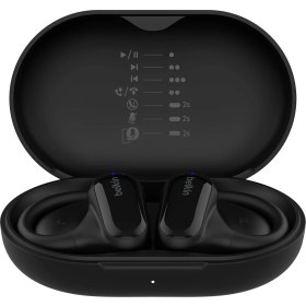Resim Belkin Soundform Clearfit Açık Kulak Kablosuz Kulaklık (Siyah) - Hafif Spor Tasarım, Ipx5 Suya Dayan 