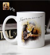 Resim Bk Gift Kişiye Özel Sulu Boya Tasarımlı Beyaz Kupa Bardak-1, Arkadaşa Hediye, Sevgiliye Hediye Kobitmeyencom33871 Bk Gift 