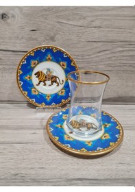 Resim River World 12 Parça 6 Kişilik Çay Seti Takımı Lon Serisi Çok Renkli 