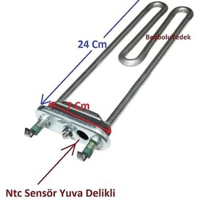 Resim Arçelik Uyumlu Ntc Delikli Rezistans , Çamaşır Makinesi Isıtıcı - 453085654 