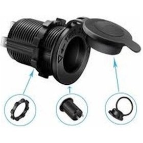 Resim Oto Çakmak Fiş Çakmaklık Dişi Pano Tip 30Mm Şase Monteli N11.3237 