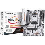 Resim MAXSUN mxn-55 eSport B650M WIFI ICE AM5 DDR5 6000 Mhz M.2 HDMI mAtx AMD Anakart Beyaz 