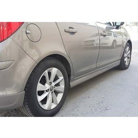 Resim HasAkman Opel Corsa D Sport Yan Marşpiyel Seti Mat Siyah Plastik 2006 2007 2008 2009 2010 2011 2012 Uyumlu 