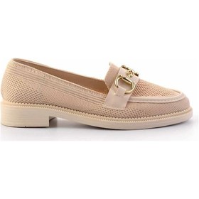 Resim Bambi Bej Kadın Loafer Ayakkabı K01362245882 Bej 