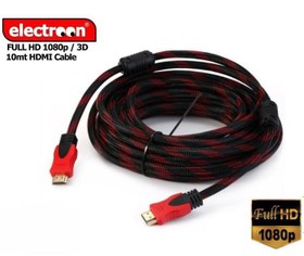 Resim electroon 10Metre Örgülü HDMI Kablo v1.4 Full HD 