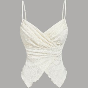 Resim Kadınlar İçin Şık ve Rahat Çapraz Askılı Spagetti Askı Üst - Hafif, Nefes Alabilen Yazlık Tank Top, Orta Esneklikte, Makinede Yıkanabilir Düz Renk, Plaj, Brunch ve Günlük Kullanım İçin, Sıcak Hava Kıyafeti, Moda Stil, Konforlu Kumaş, Trendy Kadın Giysisi 