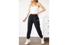 Resim Xhan Siyah Angel İşlemeli Eşofman Altı 0YXK8-43765-02 