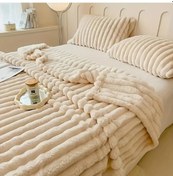 Resim Gateesat Lüks Yumuşak Yıkanabilir Yatak Battaniye - 100x70cm Haki 