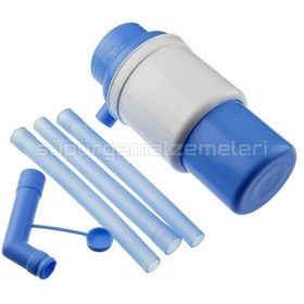 Resim En Büyük Boy Damacana Su Pompası Damacana Pompası Su Beyaz - Mavi 