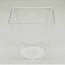 Resim Şeffaf Kübik Kare Kase 240 Ml - 24 Adet 6 