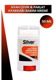 Resim Silver Siyah Çevir Parlat Ayakkabı Bakım Kremi 50 Ml Siyah 