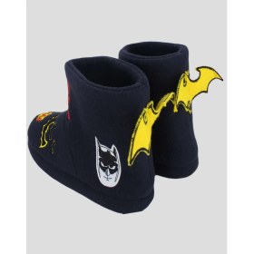 Resim Chirpy BATMAN- S - Lacivert Batman Yazılı Kadın Panduf Tekstil Ev Kullanımı İçin Konforlu 