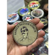 Resim Kv Pala Motifli 3D Lazer Kesim Patch Arkası Cırtlı Peç 