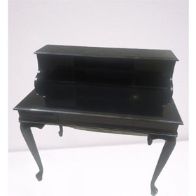 Resim Bengimobilya Çalışma Masa Model Parlak Siyah Boya Kayın Lükens Aslan Ayak Siyah 