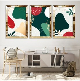 Resim Renkli Gold Pleksili Mdf Tablo 