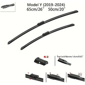 Resim Honeybeeshop Tesla Model Y 2019 2024 Model 3 Ve Model S İcin On Cam Silme Bicaklari Aksesuar 