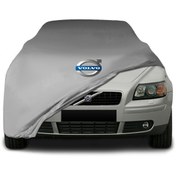 Resim ULTRASHOP Volvo S40 (Vs) (1995 - 2004) Gri Kumaş Araba Branda Logolu Penye Oto Branda 