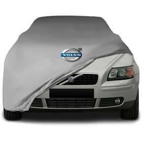 Resim ULTRASHOP Volvo S40 (Vs) (1995 - 2004) Gri Kumaş Araba Branda Logolu Penye Oto Branda 