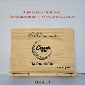 Resim Münzevi Masaüstü Ahşap Rahle/tablet/kitap Tutucu-model0031 
