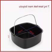 Resim Bosphorusboutique Profesyonel Kek Kalıbı - Yuvarlak/kare Airfryer & Fırın Uyumlu Paslanmaz Çelik L, Ergonomik Tasarım 