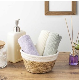 Resim Porsima 15292 Yuvarlak Hasır Sepet Düzenleyici Ekmeklik - Beyaz 