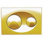 Resim Savio 8200-0014 Yuvarlak Butonlu Parlak Altın Gömme Rezervuar Kumanda Paneli Bocchi