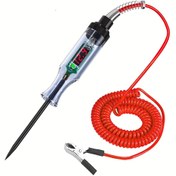 Resim Dijital Araba Akım Test Kalemi 6-24V DC Devre Test Cihazı, Uzun Sond, İletken Malzeme, Oda Elektrikli, Gerçek Zamanlı Otomobil ve Kamyon Elektrik Sistemi Ölçümü 