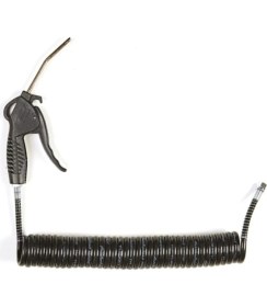 Resim Fatih 5 mt Hava Hortumu Plastik Hava Tabancalı Kabin Temizleme Siyah Polietilen 1/4 Rekorlu 