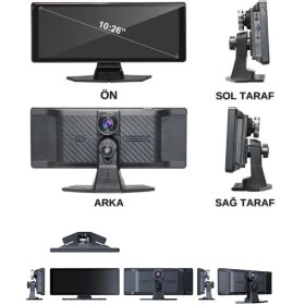 Resim Akfa Idragon C1 Araç Kamerası Carplay & Android Auto, Ön & Arka Kameralı Torpido Üstü Araç Multimedya 