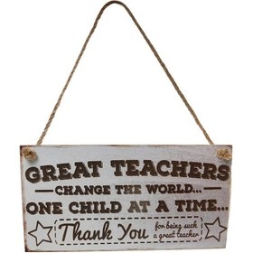 Resim Suntek Büyük Öğretmen Ahşap Tabela Duvar Ev Dekorasyonu 