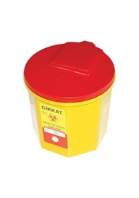 Resim Tıbbi Atık Kovası 1.3 Lt 5 Adet Sarı 