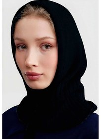 Resim Uniquetrenders Balaclava Fitilli Triko Örgü Bere Başlık Siyah 
