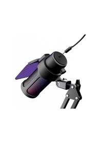 Resim Dexim DMK008 RGB Gaming Masa Standlı PC/PS5 Uyumlu Siyah Profesyonel Oyuncu ve Yayıncı Mikrofonu 