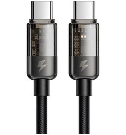 Resim Mcdodo Ca-2840 Typec Typec 100w Ledli Power Off Hızlı Data Sarj Kablo 1.2m-siyah 
