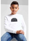 Resim Corvette C6 Zr6X Baskılı Unisex Çocuk Beyaz Sweatshirt Beyaz 
