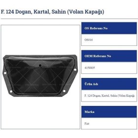 Resim Şanzıman Karter Sacı Fiat Dks Volan Kapağı 124 